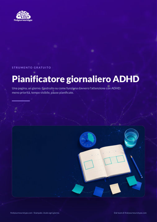 Pianificatore giornaliero ADHD