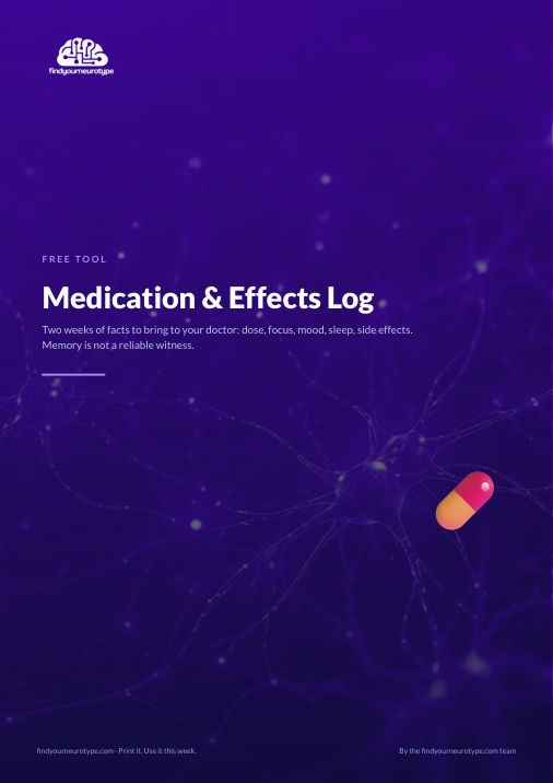Medication & Effects Log
