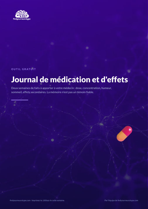 Journal de médication et d'effets