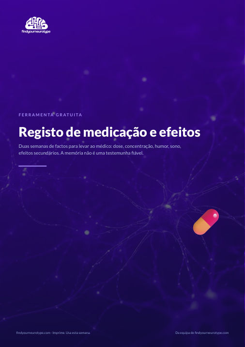 Registo de medicação e efeitos