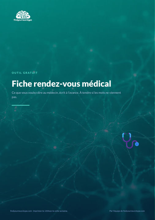 Fiche rendez-vous médical