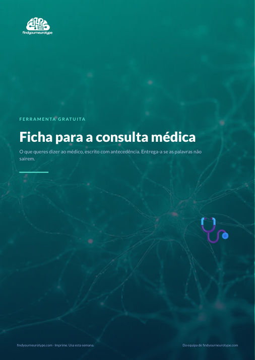 Ficha para a consulta médica