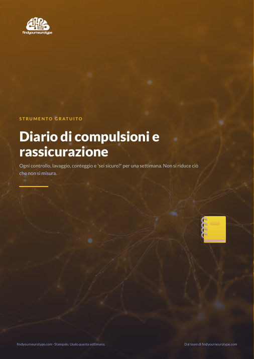 Diario di compulsioni e rassicurazione