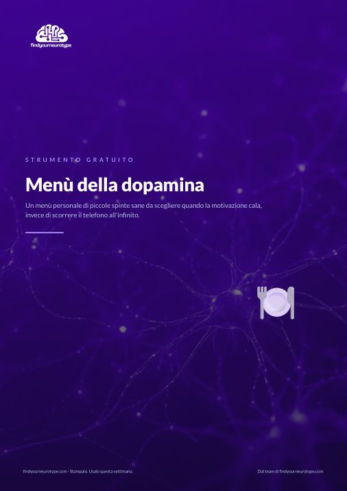 Menù della dopamina
