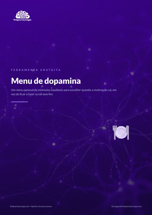 Menu de dopamina