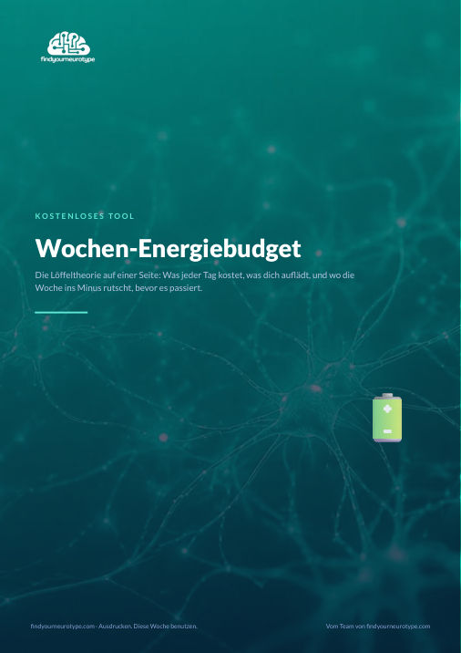 Wochen-Energiebudget