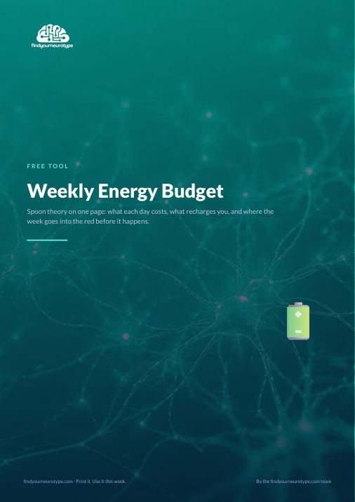 Weekly Energy Budget