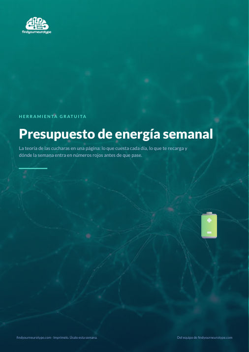 Presupuesto de energía semanal