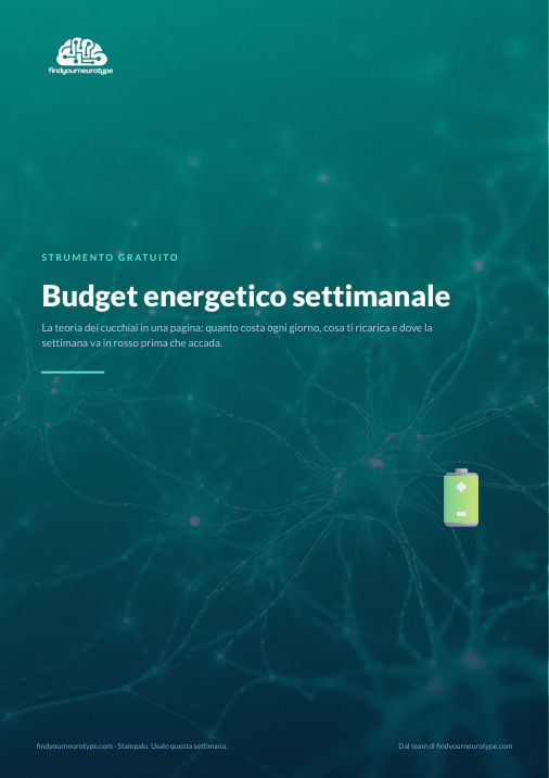 Budget energetico settimanale