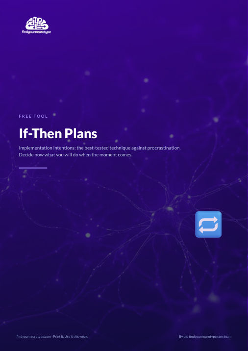 If-Then Plans