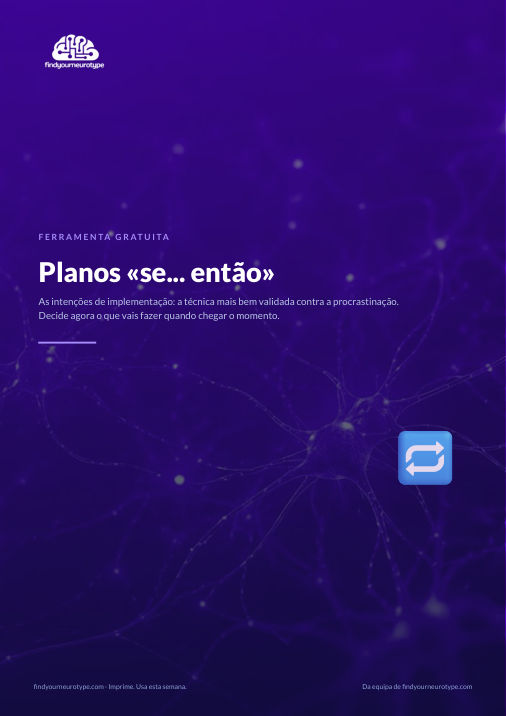 Planos «se... então»