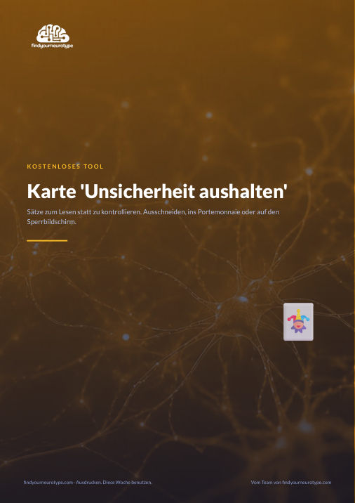 Karte 'Unsicherheit aushalten'