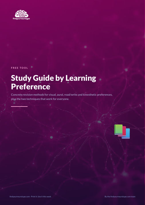 Study Guide by Learning Preference