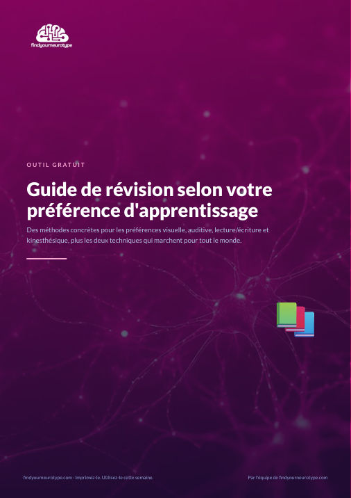 Guide de révision selon votre préférence d'apprentissage