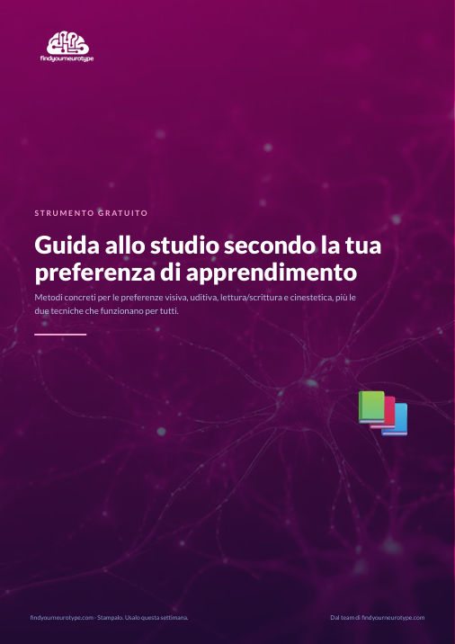 Guida allo studio secondo la tua preferenza di apprendimento