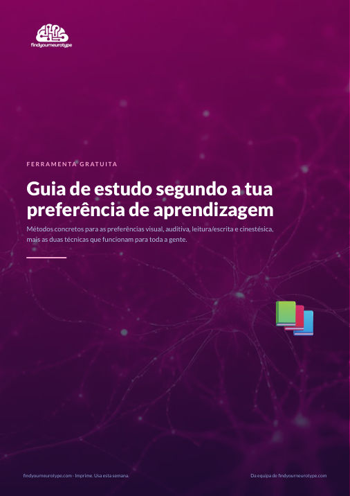 Guia de estudo segundo a tua preferência de aprendizagem