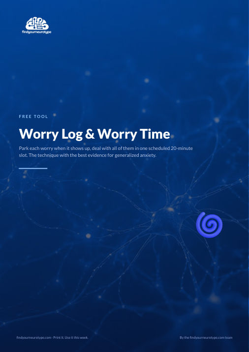 Worry Log & Worry Time