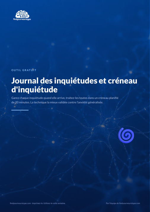 Journal des inquiétudes et créneau d'inquiétude
